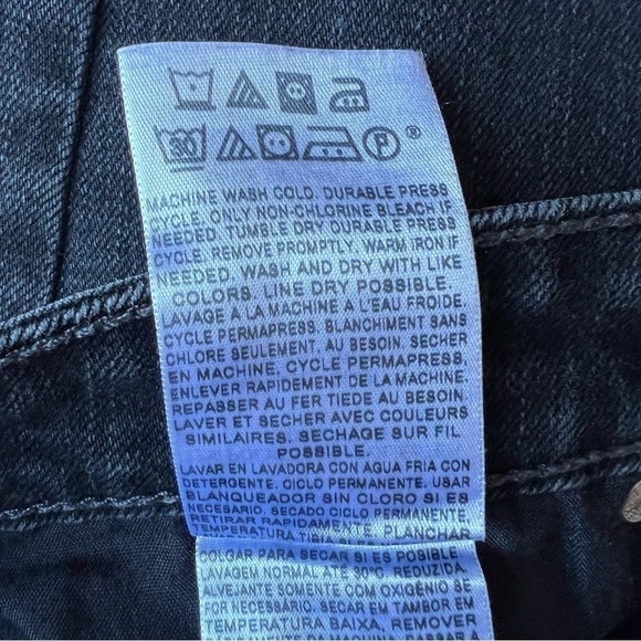 Levi’s Women’s Mid Rise Skinny 5 Pocket Black Denim Jeans, Size 8 - Picture 8 of 12